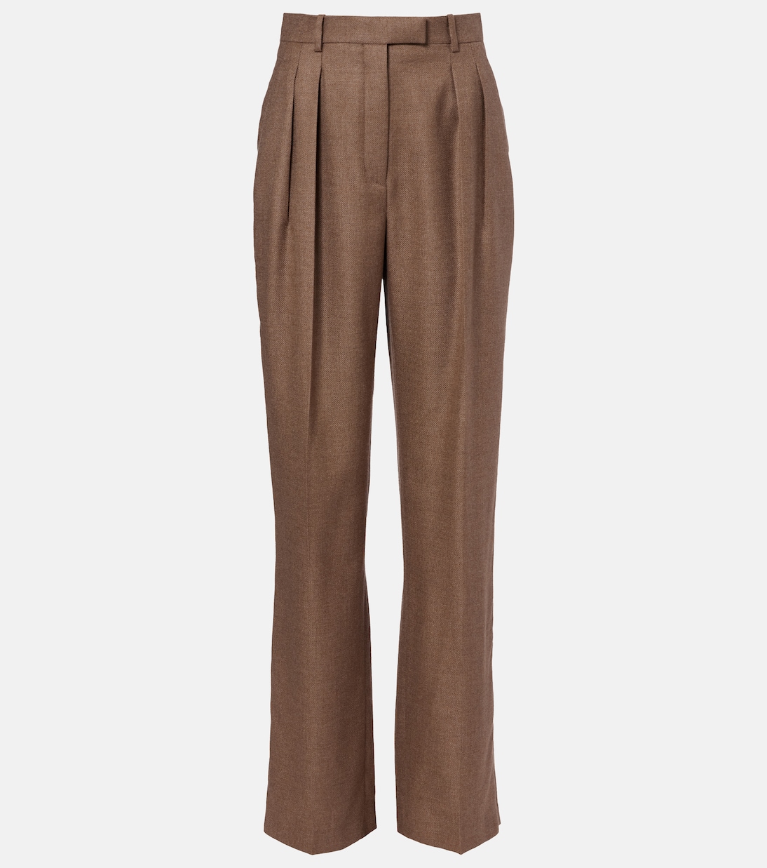 Chad pleated cashmere and silk wide-leg pants | Loro Piana