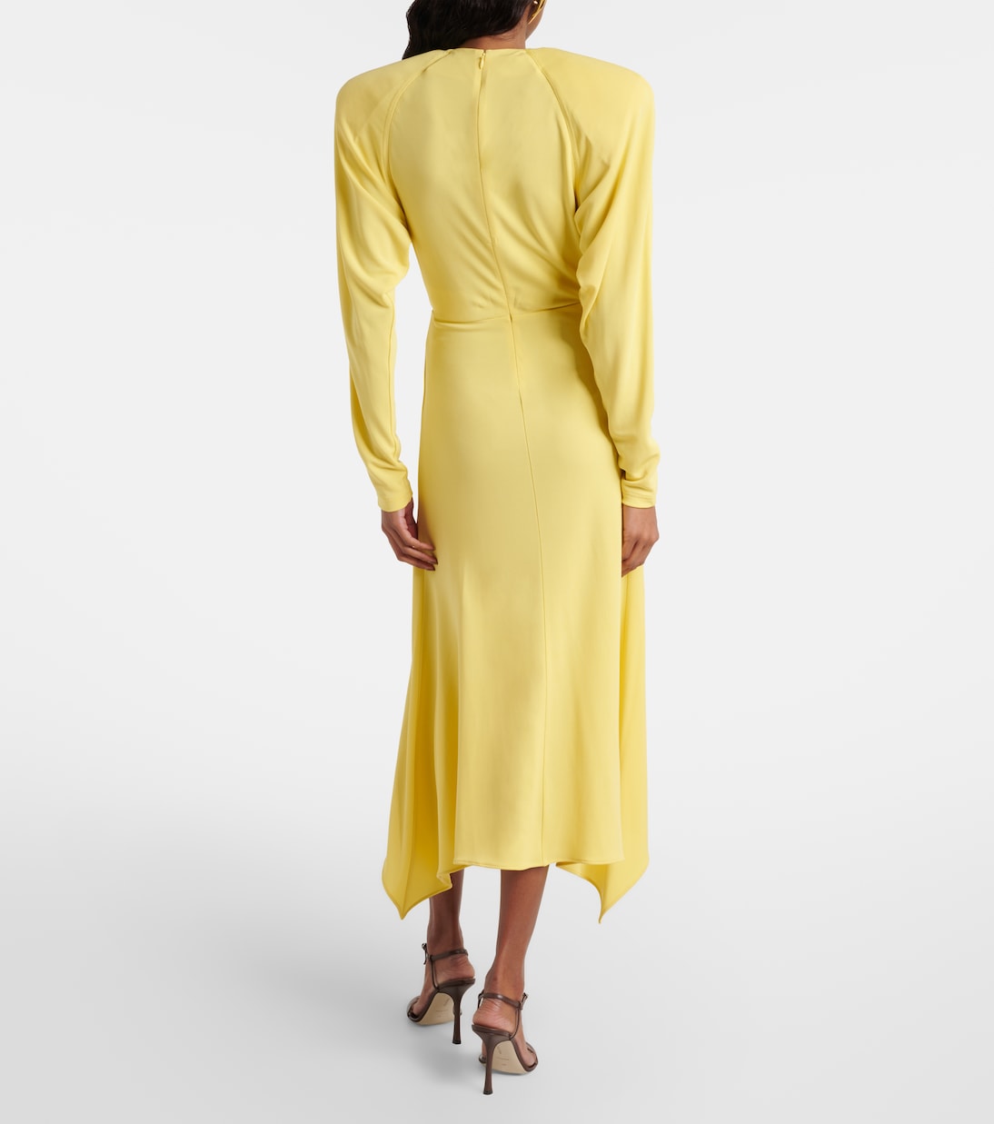 Draped jersey midi dress | Stella McCartney