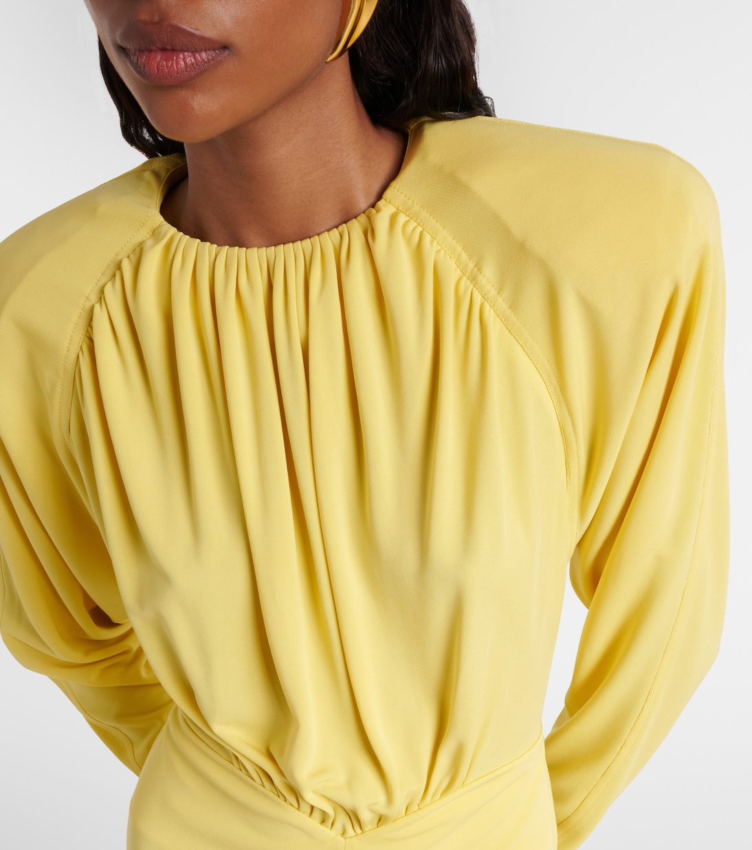 Draped jersey midi dress | Stella McCartney