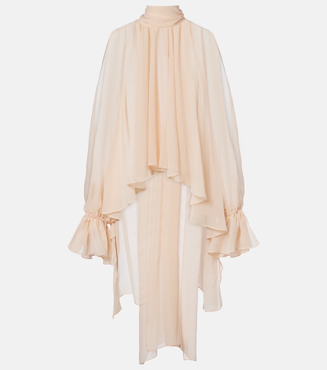 Asymmetric georgette blouse | Blumarine