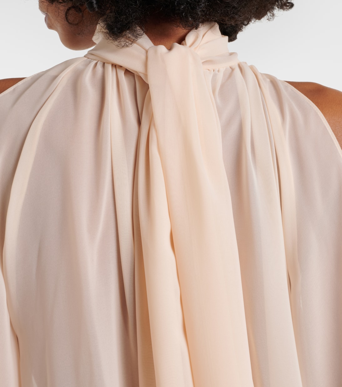 Asymmetric georgette blouse | Blumarine