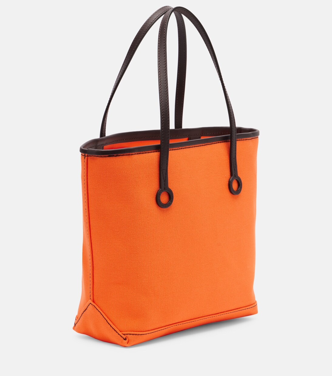 Anchor Small leather-trimmed tote bag | JW Anderson