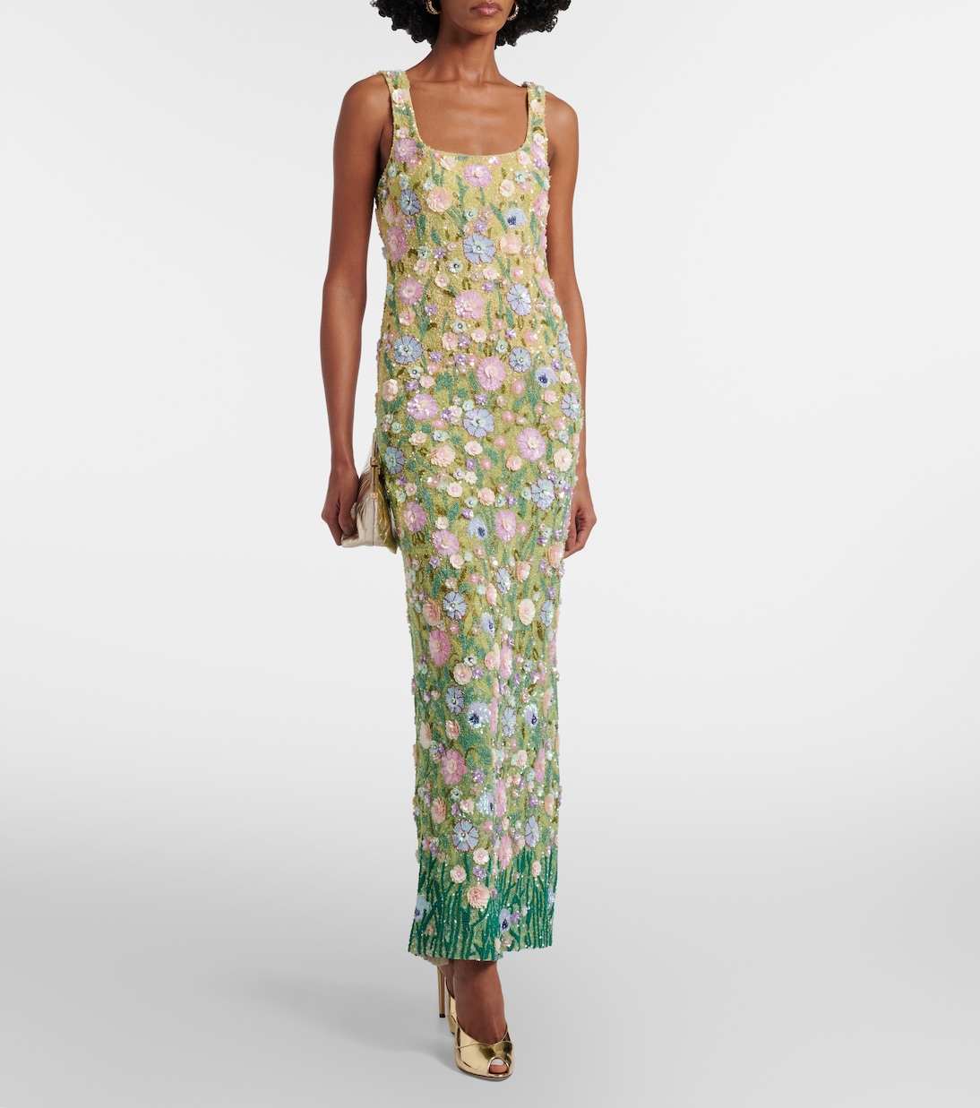 Embellished floral gown | Là Fuori