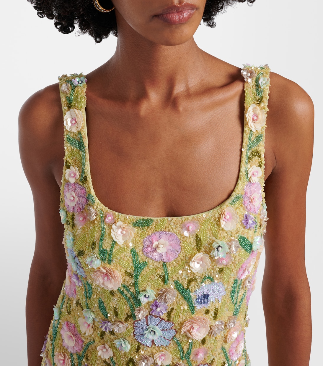 Embellished floral gown | Là Fuori