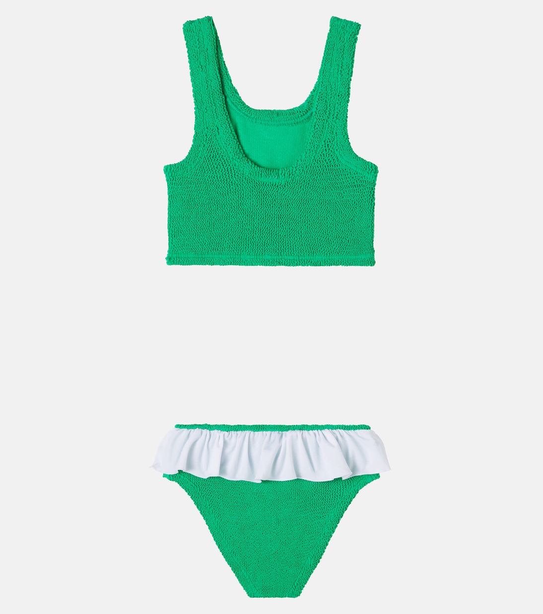 Olive ruffled bikini | Hunza G Kids