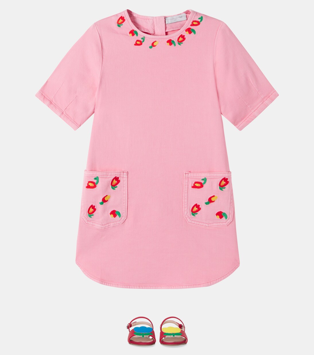 Besticktes Kleid aus Denim | Stella McCartney Kids