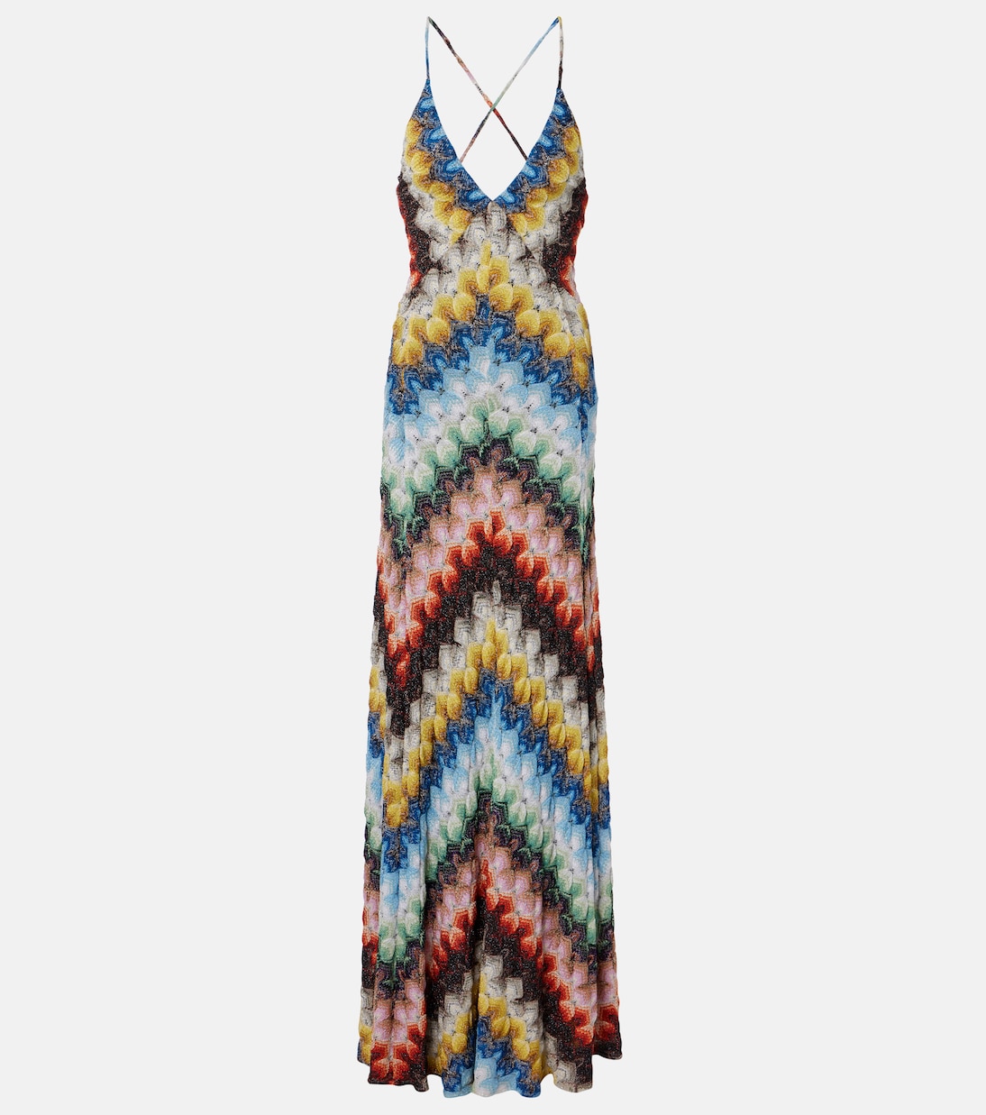 Open-back lamé maxi dress | Missoni