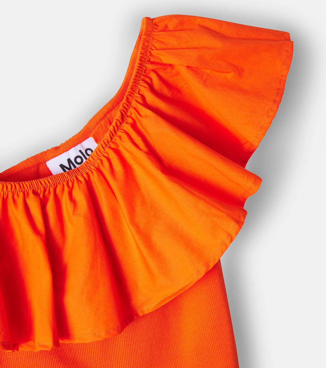 Rebecca ruffled cotton-blend poplin top | Molo