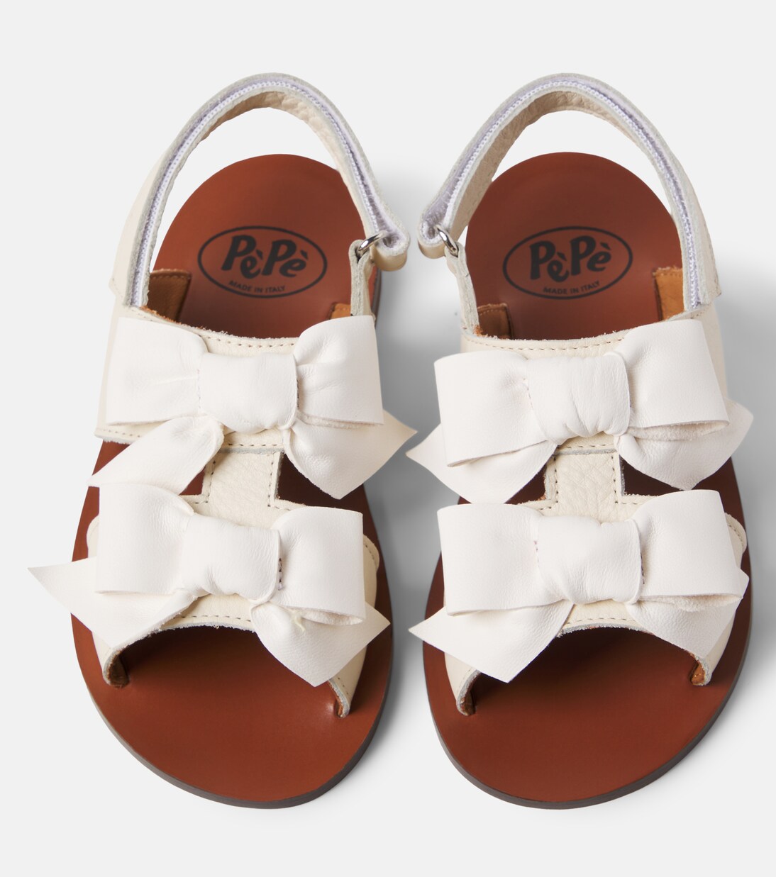 Charlotte bow-detail leather sandals | PèPè