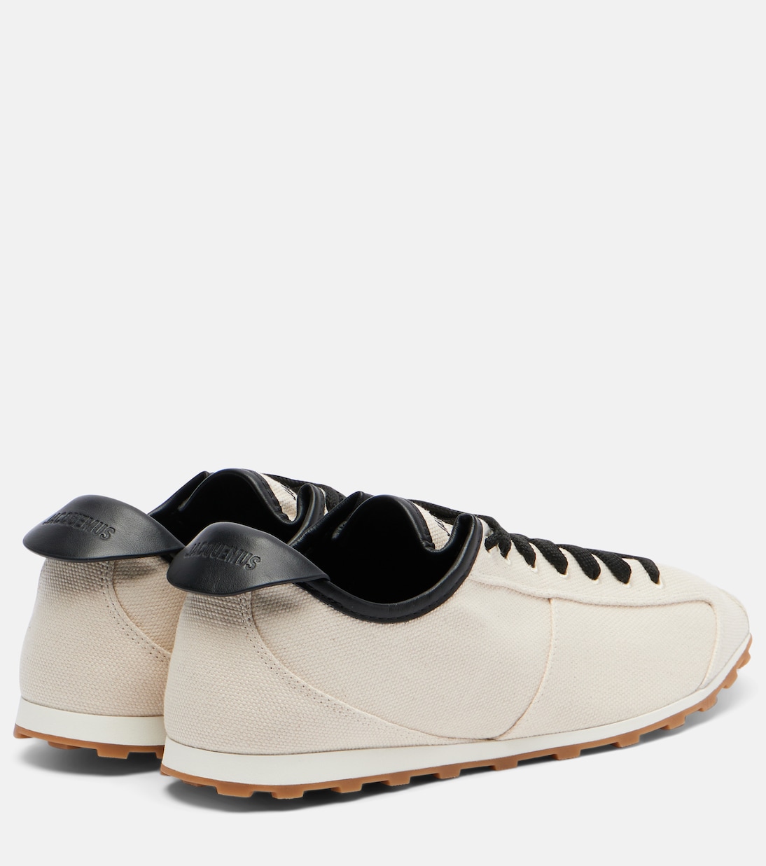 Leather-trimmed canvas sneakers | Jacquemus