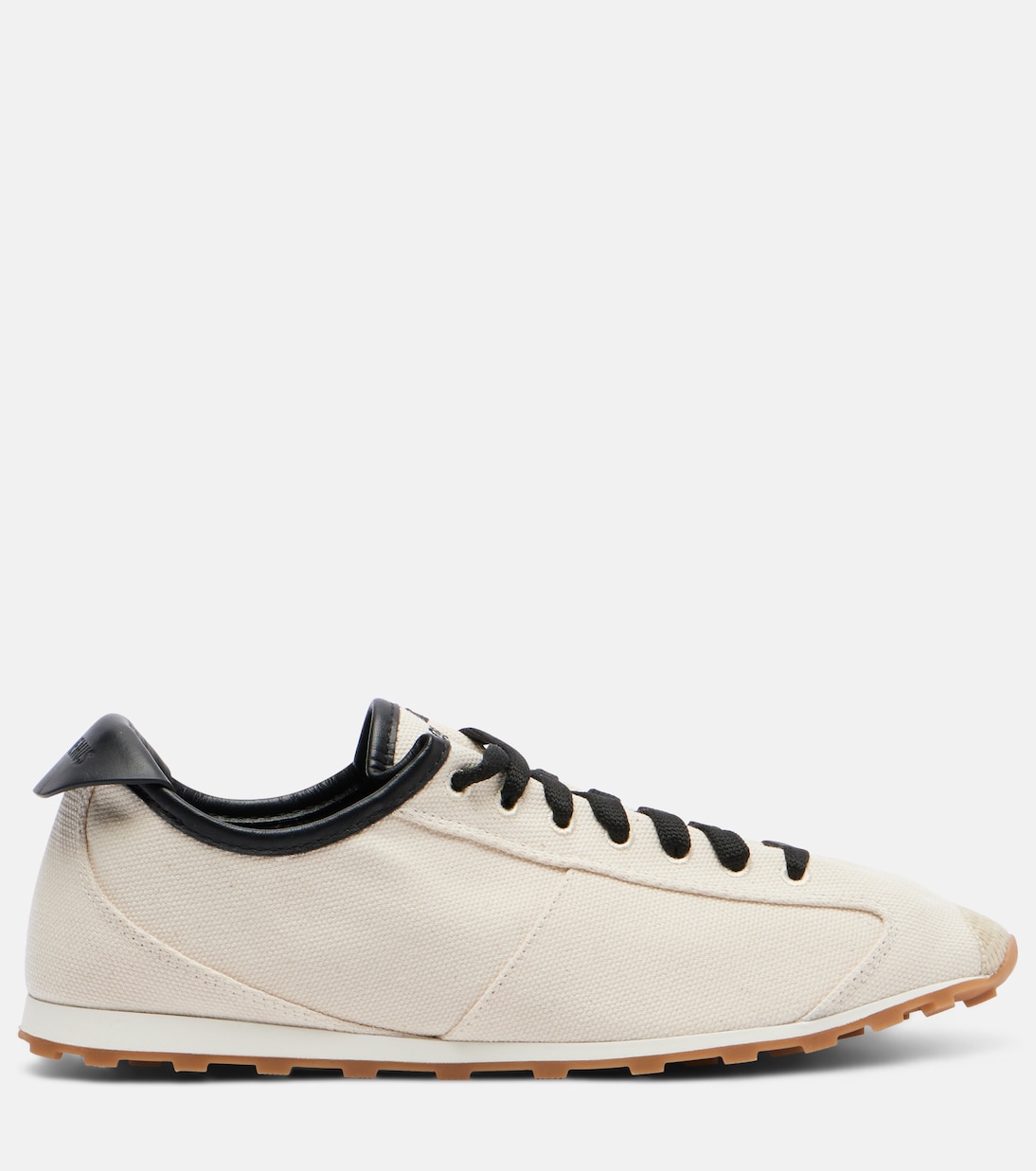 Leather-trimmed canvas sneakers | Jacquemus