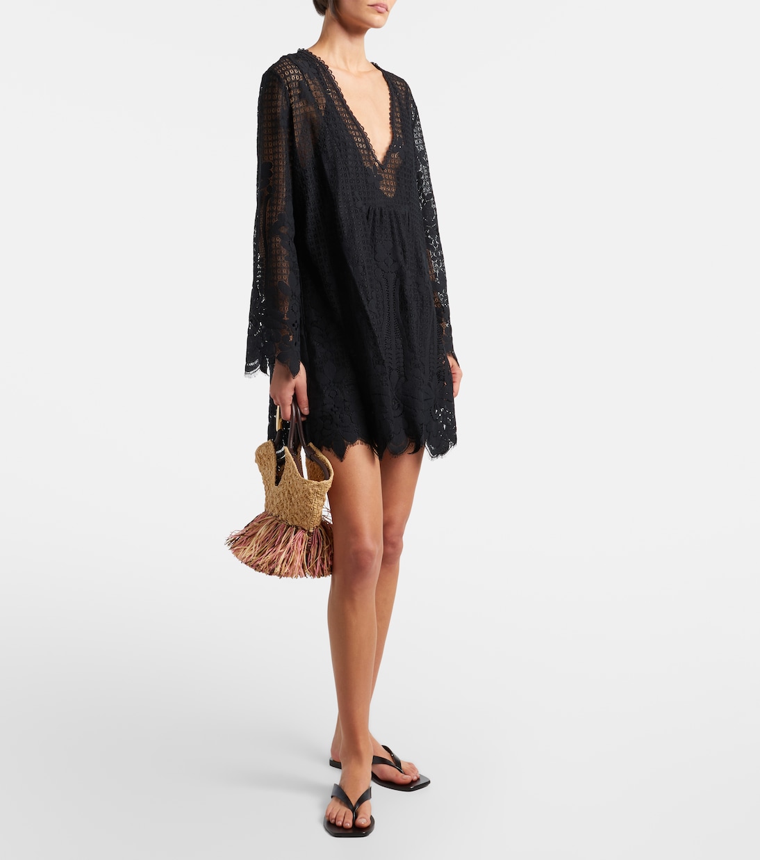 Elizabeth cotton-blend lace minidress | Melissa Odabash