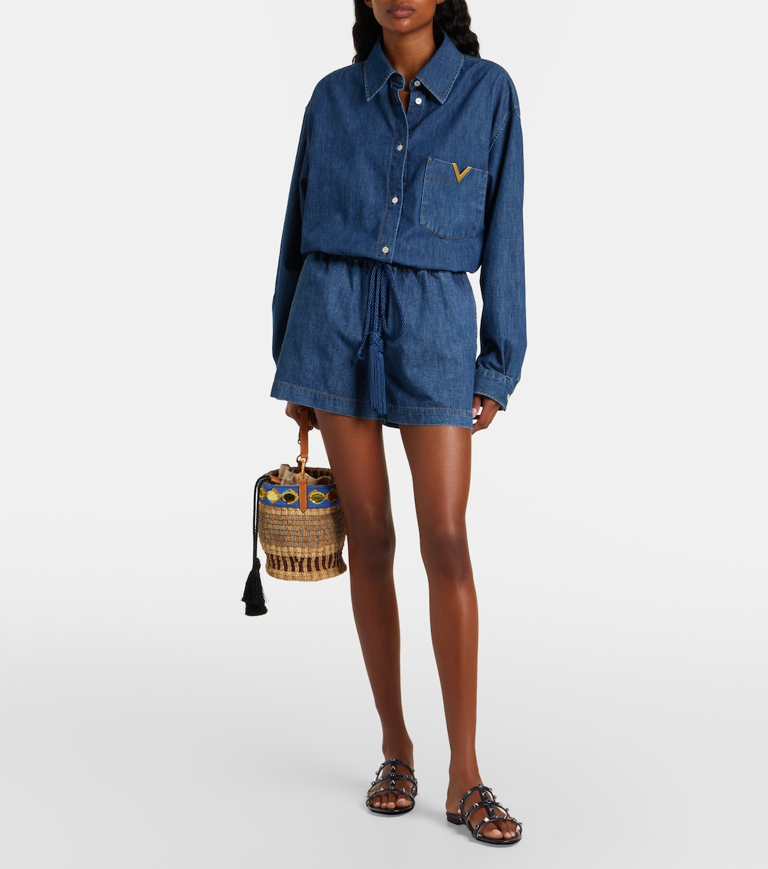 Rockstud leather sandals | Valentino Garavani