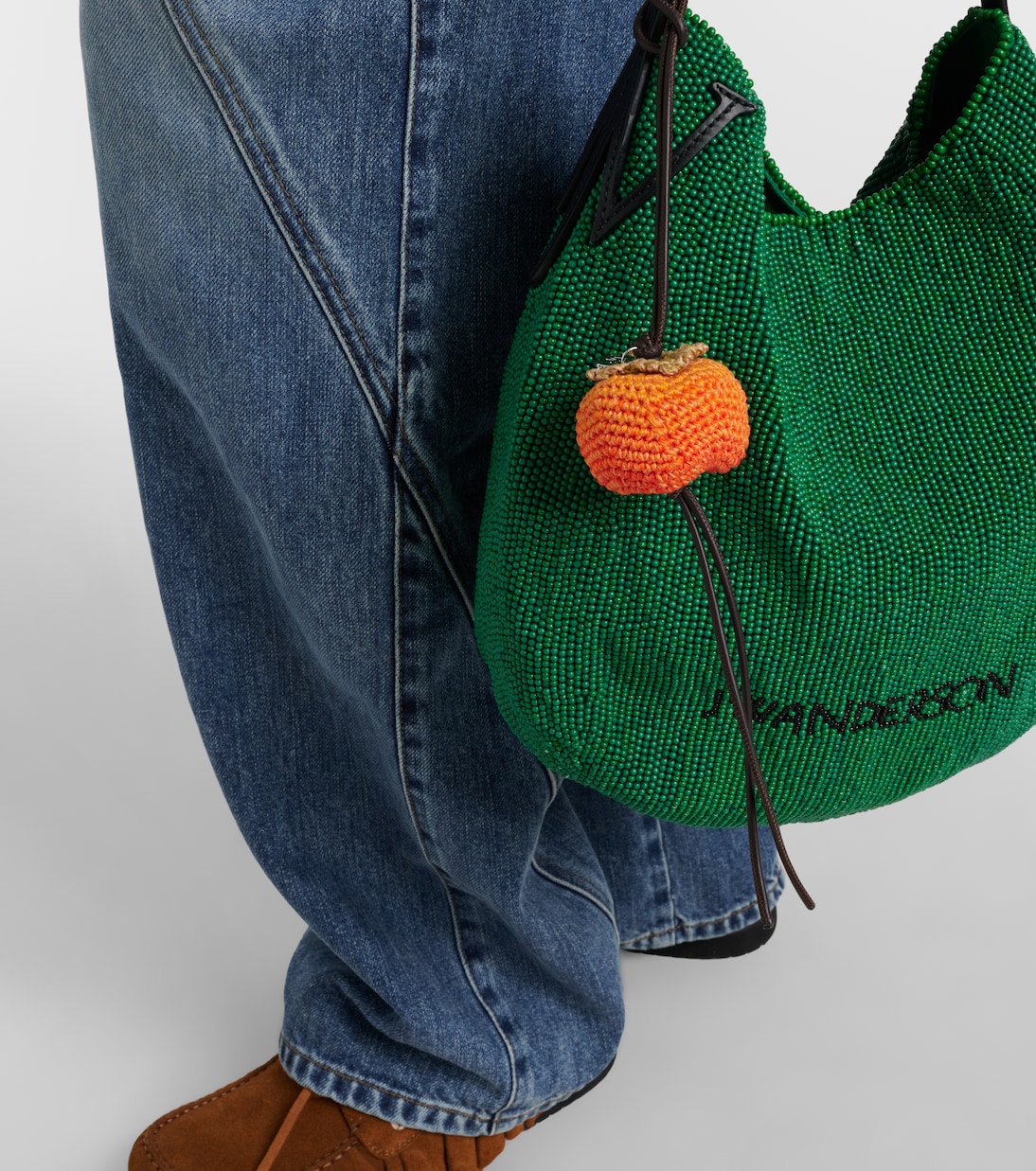 Charm para bolso Persimmon de croché | JW Anderson