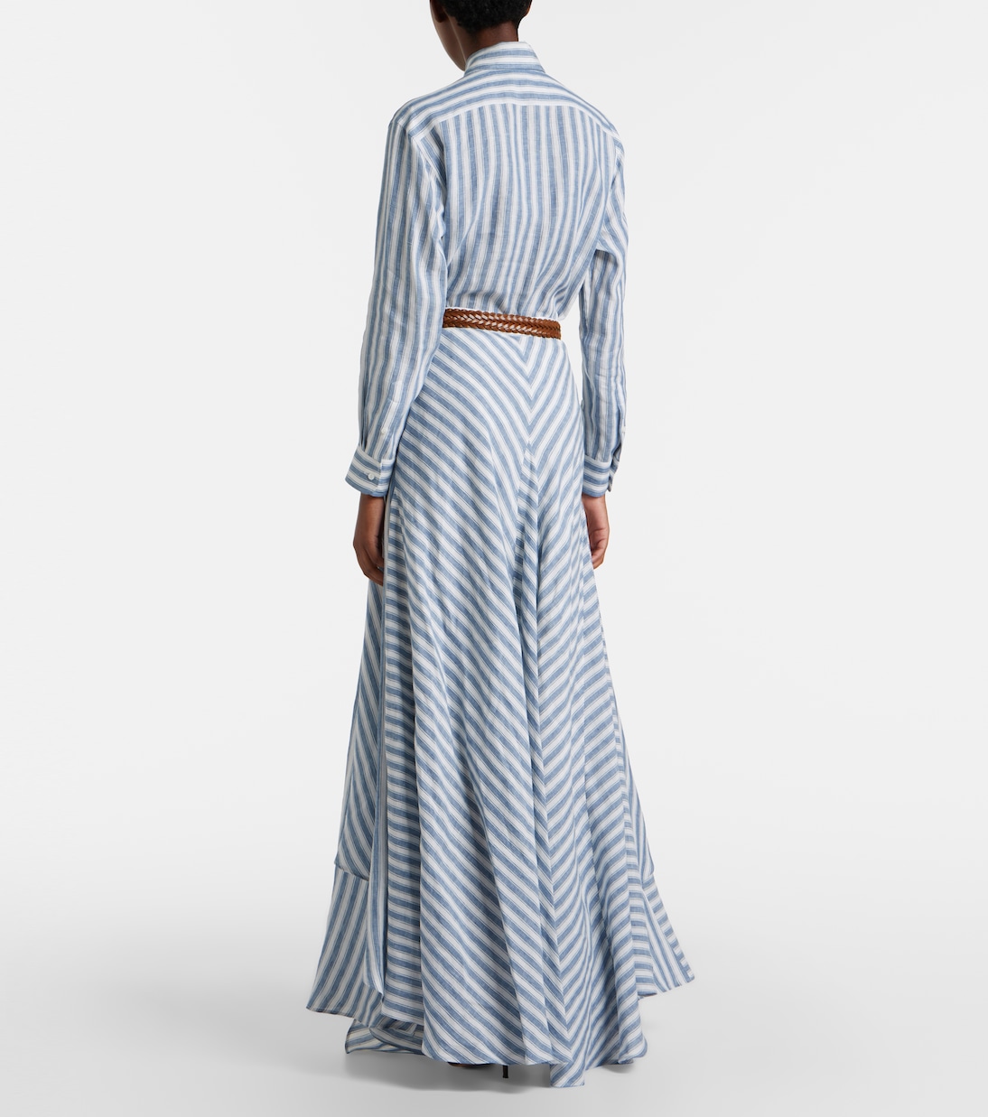 Shamus striped linen maxi skirt | Ralph Lauren Collection