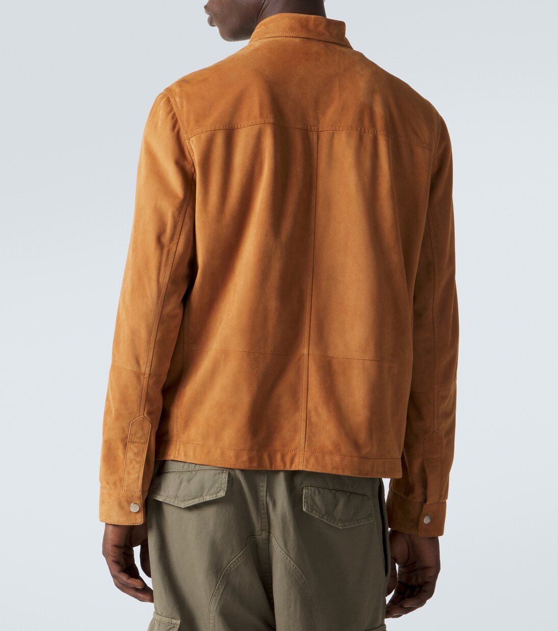 Hemdjacke aus Veloursleder | Brunello Cucinelli