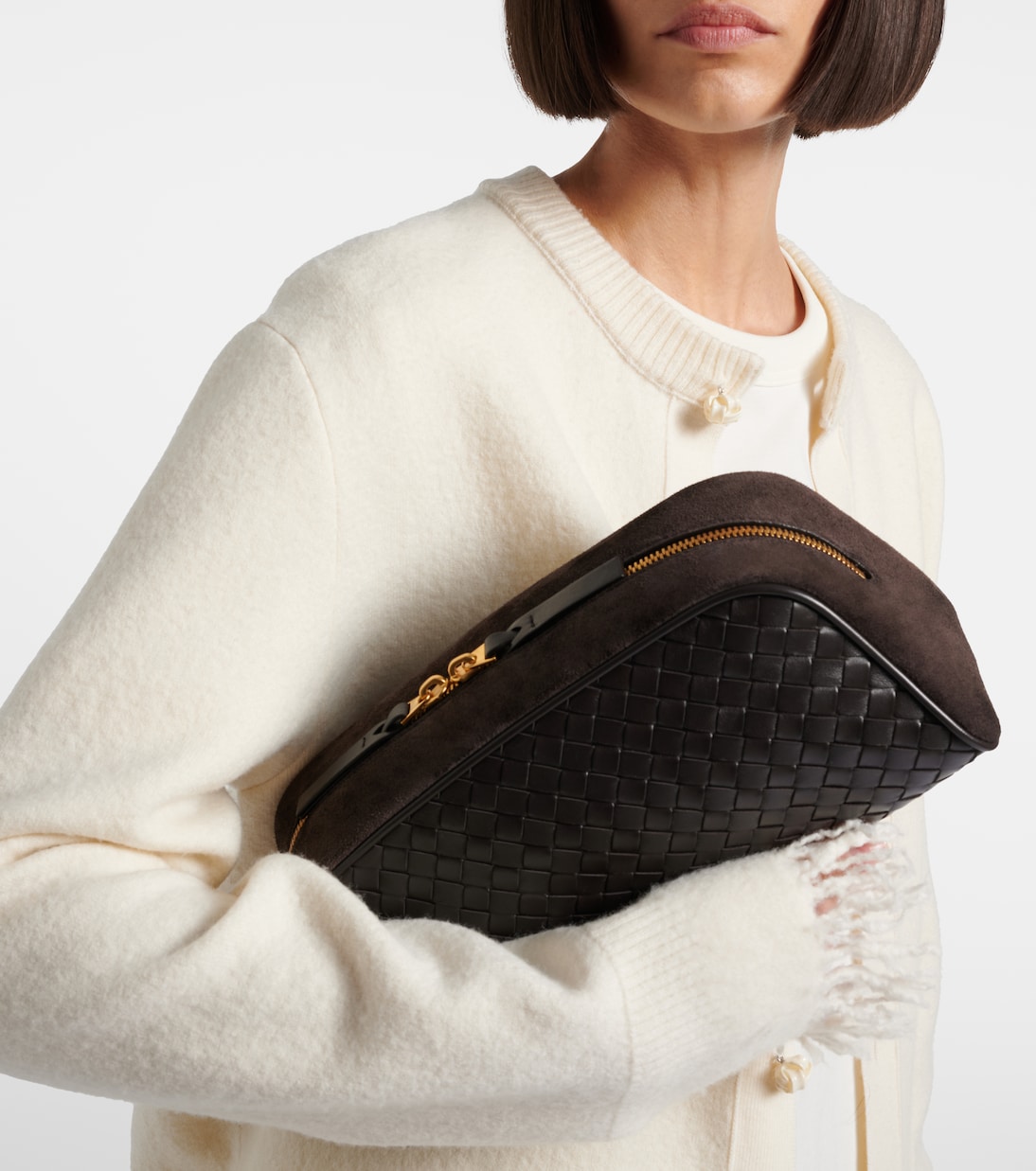 Intrecciato leather clutch | Bottega Veneta