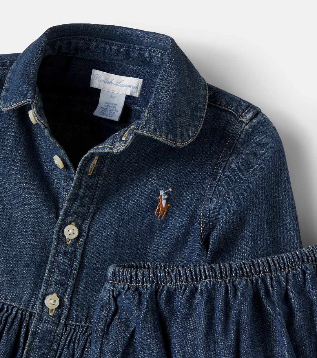 Baby Set aus Jeanskleid und Höschen | Polo Ralph Lauren Kids