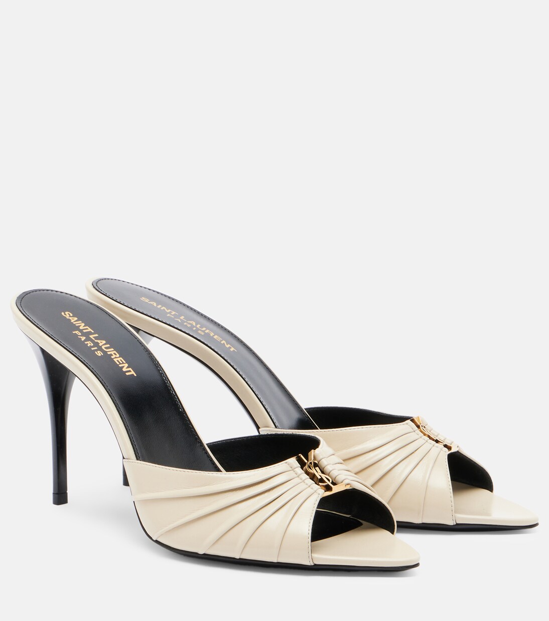 Babylone Cassandre皮革穆勒鞋 | Saint Laurent