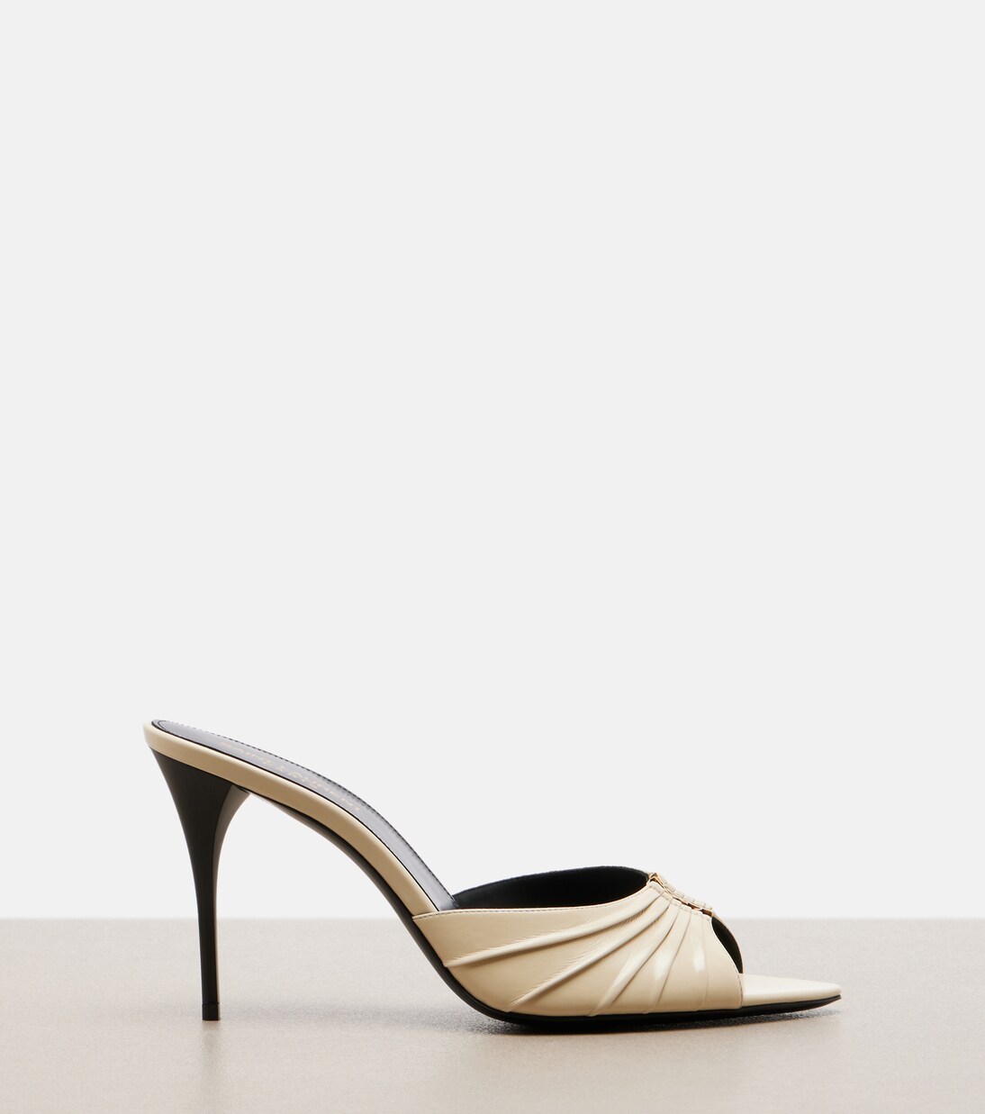 Babylone Cassandre皮革穆勒鞋 | Saint Laurent
