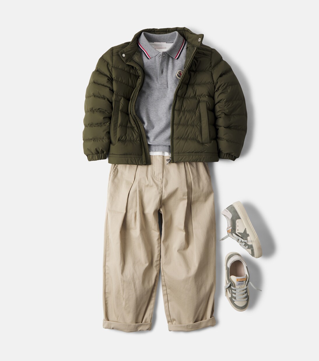 Logo cotton piqué polo shirt | Moncler Enfant