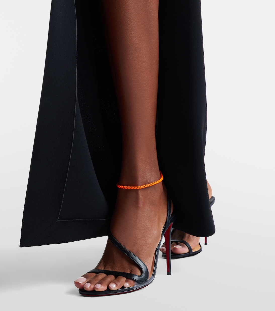 Fußkettchen Giada aus Sterlingsilber mit 18kt Weißgold und Emaille | Eéra