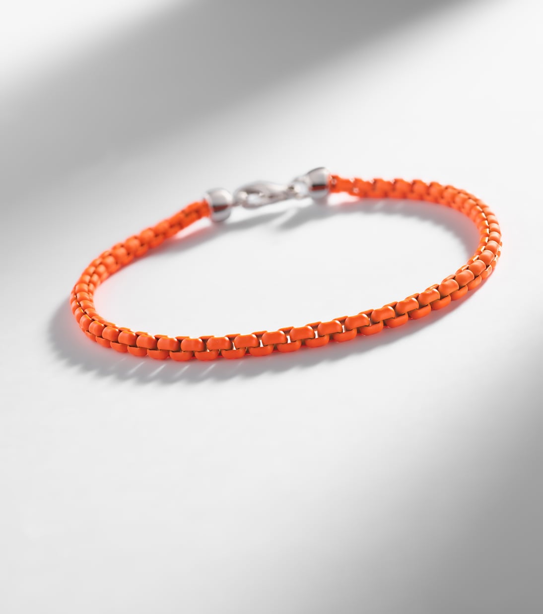 Fußkettchen Giada aus Sterlingsilber mit 18kt Weißgold und Emaille | Eéra