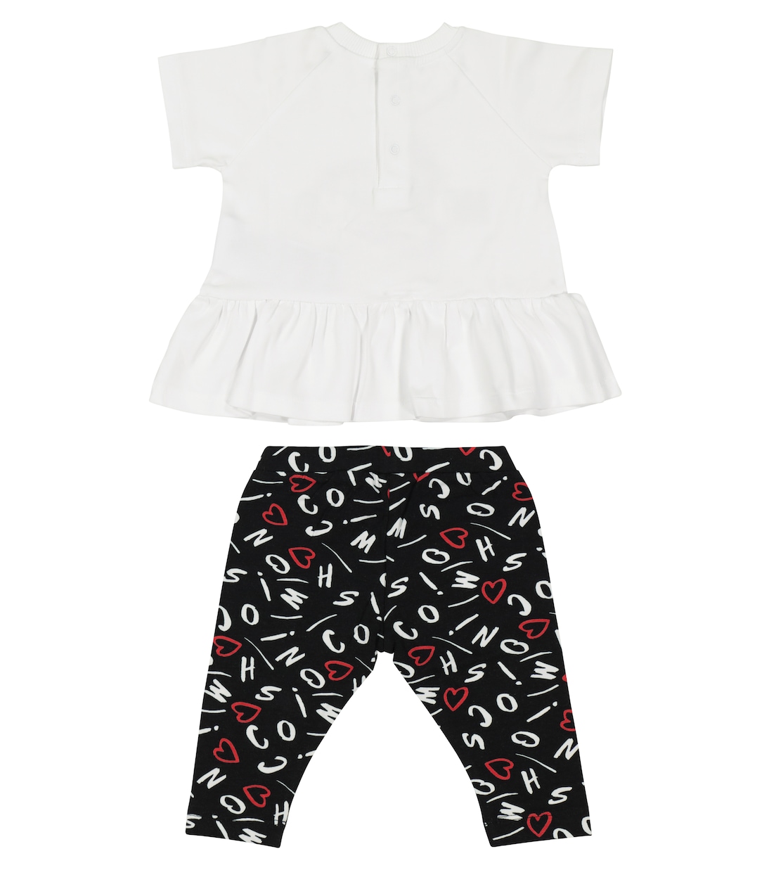Bébé – Ensemble t-shirt et legging en coton mélangé | Moschino Kids
