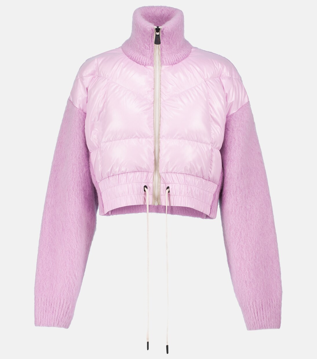 Tricot alpaca wool-blend down cardigan | Moncler Grenoble