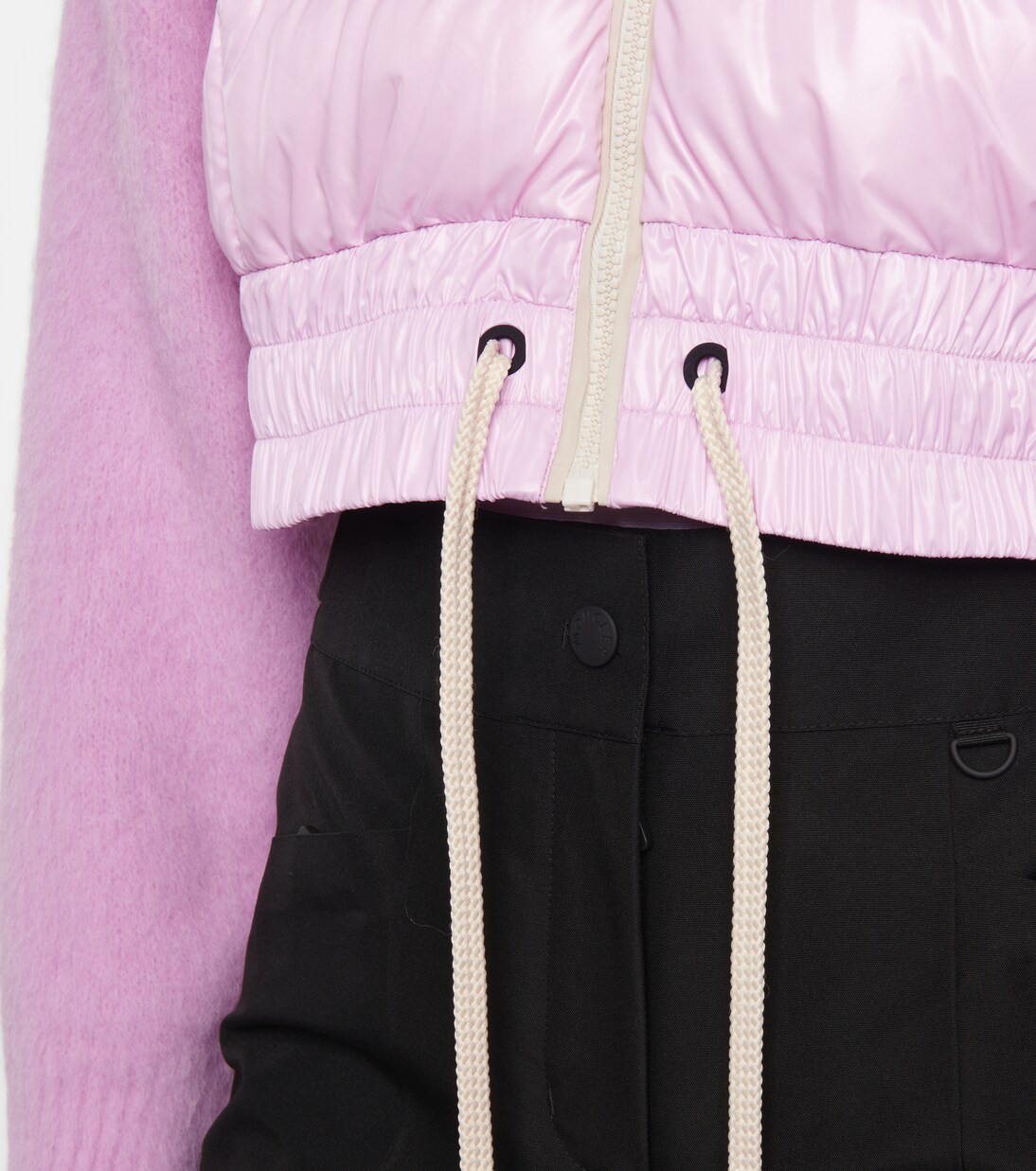 Tricot alpaca wool-blend down cardigan | Moncler Grenoble