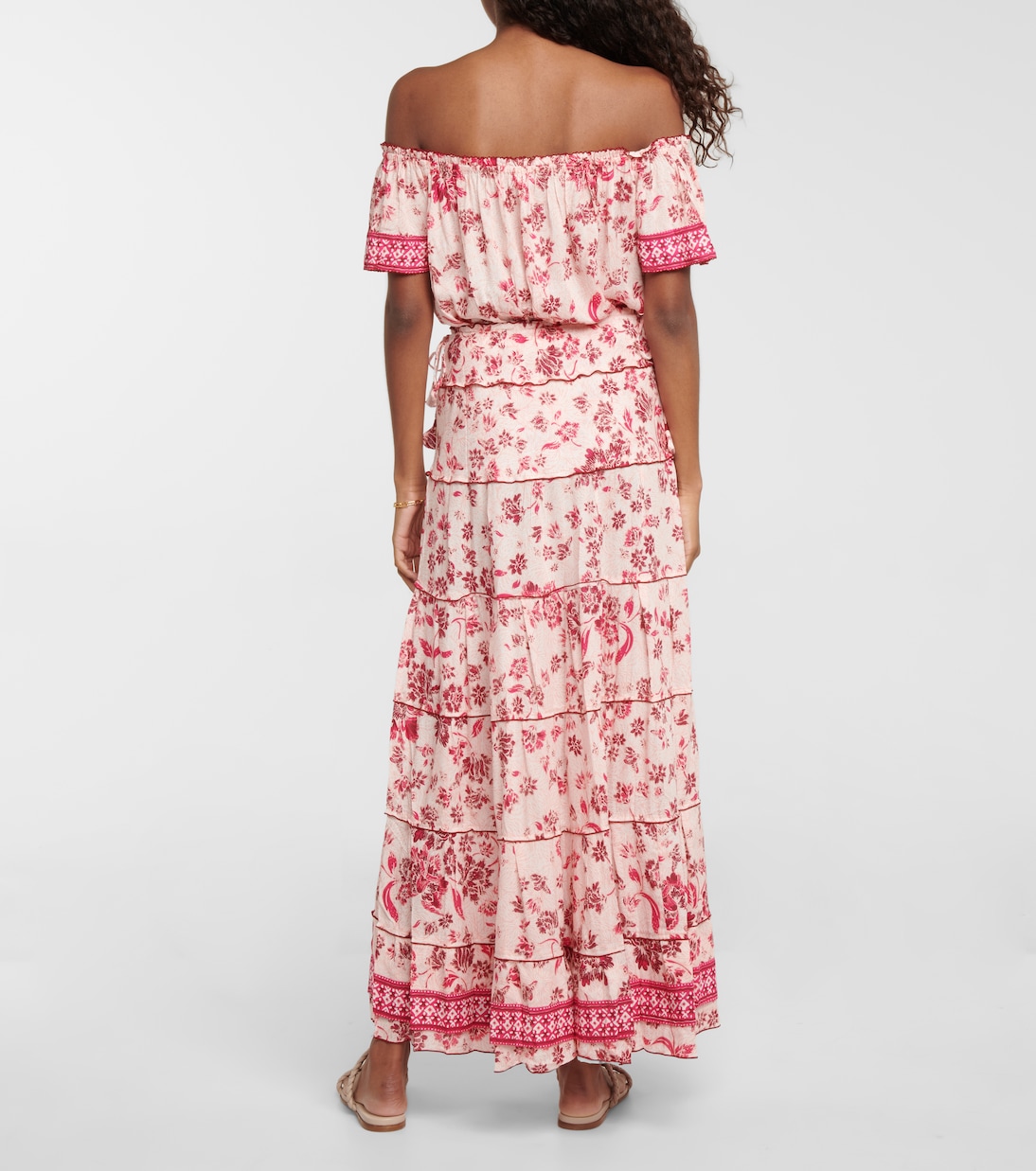 Gonna lunga Camila con stampa floreale | Poupette St Barth