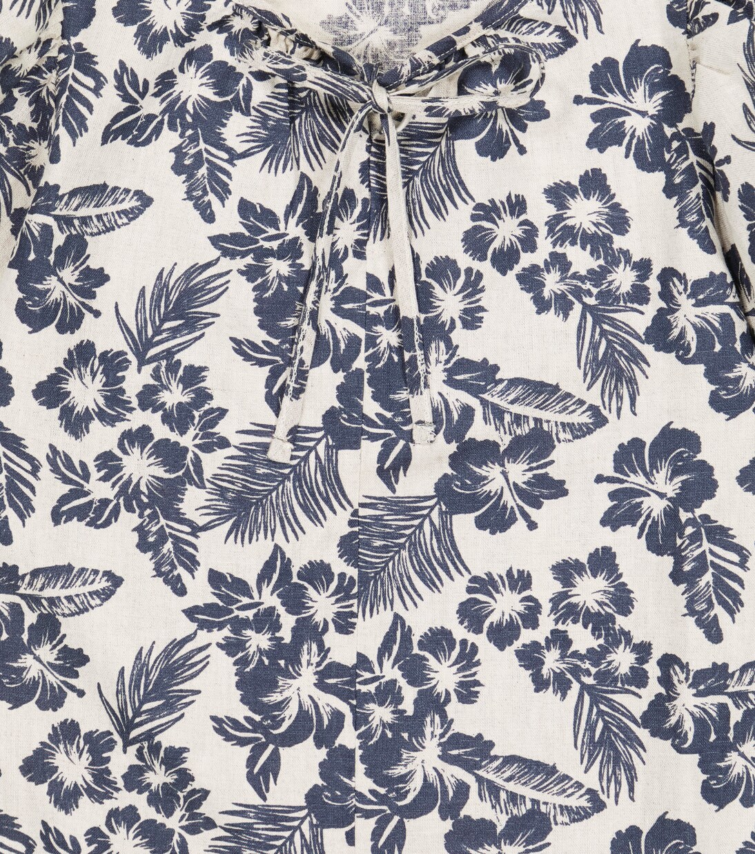 Hibiscus linen and cotton blouse | The New Society