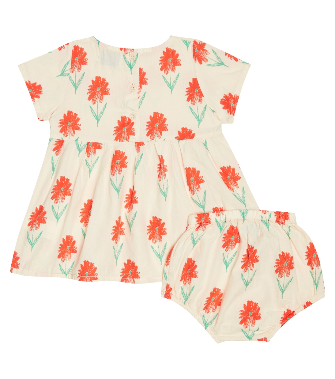Bebé - vestido y braga de algodón estampado | Bobo Choses