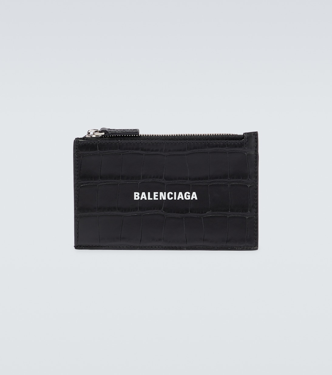 Cash croc-effect leather wallet | Balenciaga