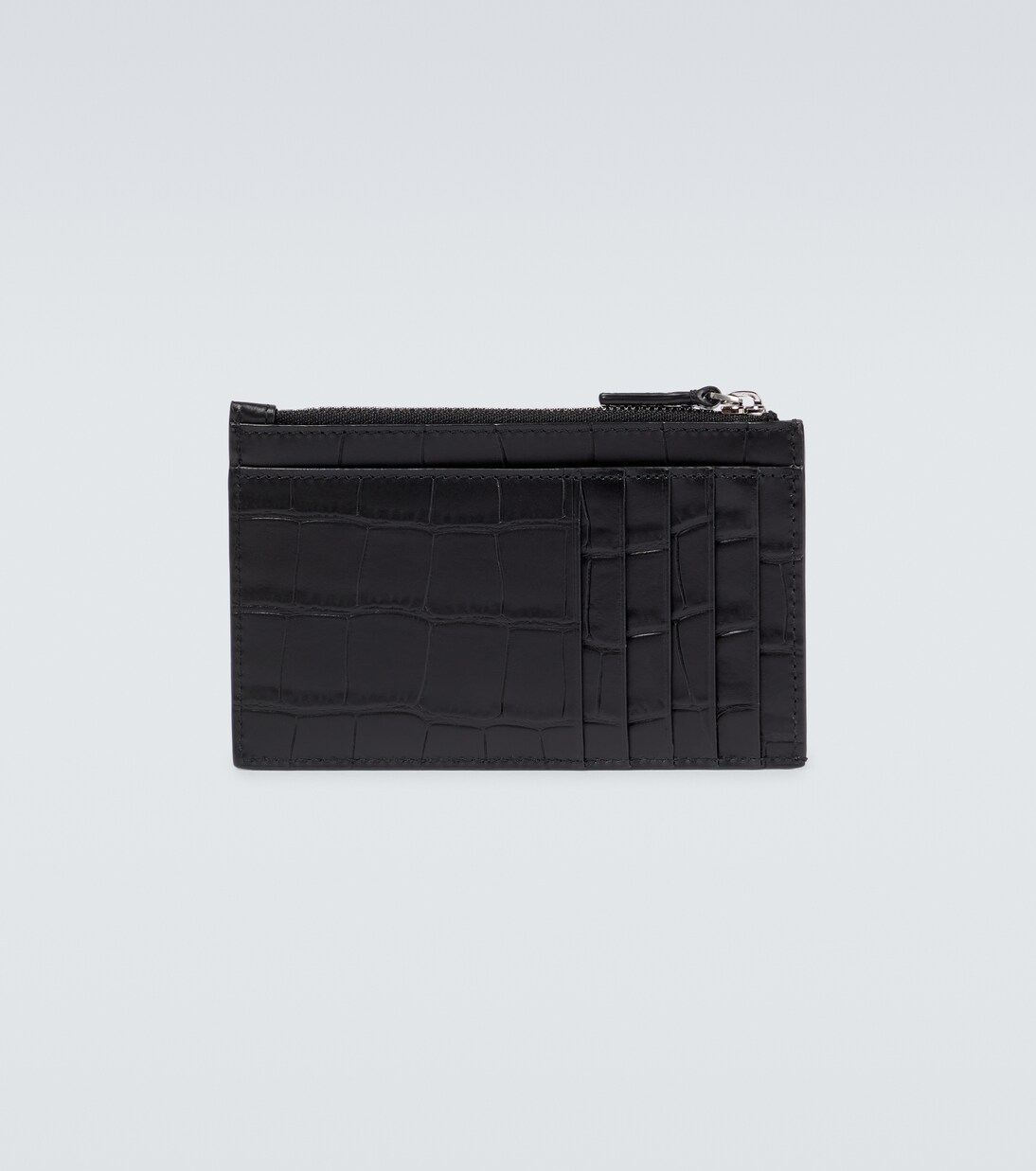 Cash croc-effect leather wallet | Balenciaga