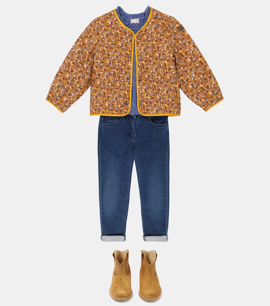 Floral cotton jacket | Il Gufo