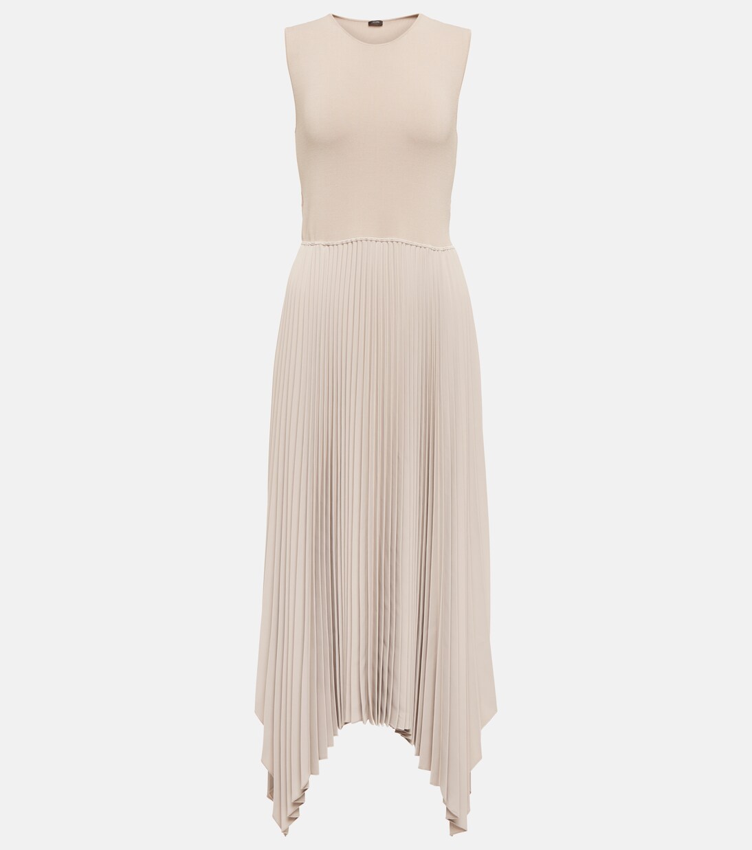 Dera pleated crêpe midi dress | Joseph