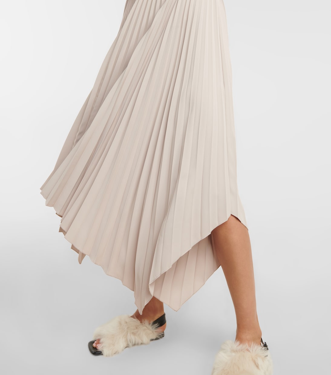 Dera pleated crêpe midi dress | Joseph