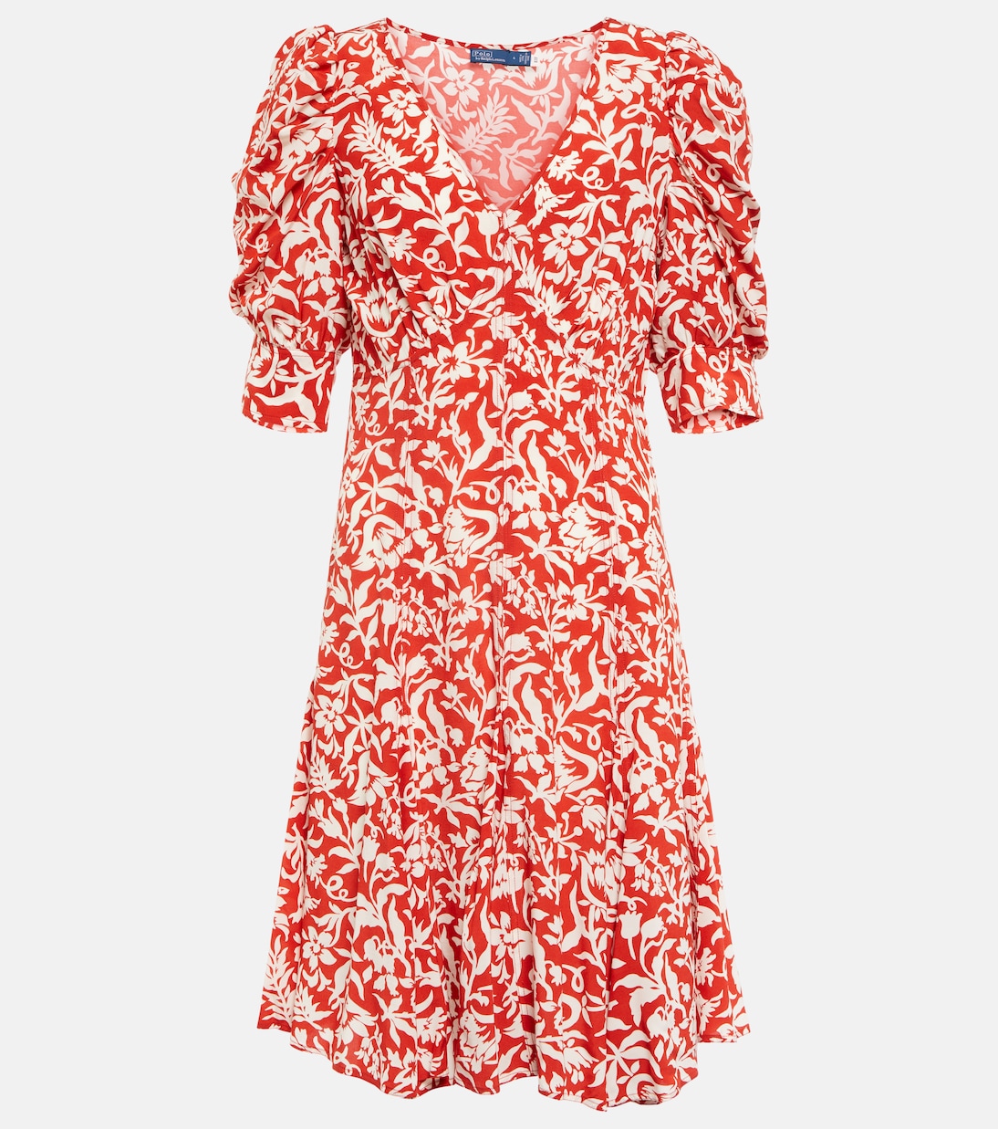 Robe midi en crêpe à fleurs | Polo Ralph Lauren