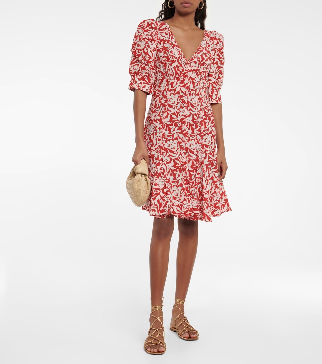 Robe midi en crêpe à fleurs | Polo Ralph Lauren