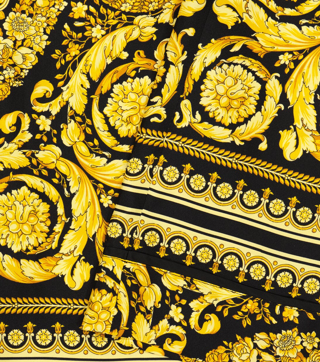 Pantaloni Barocco a gamba larga in seta | Versace Kids