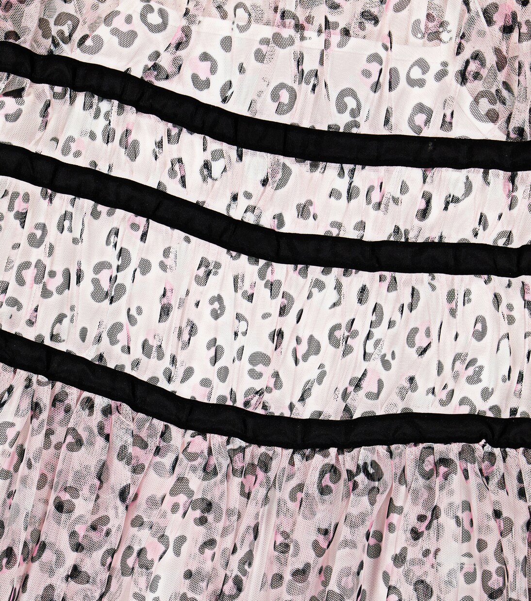 Leopard-print tulle dress | Monnalisa