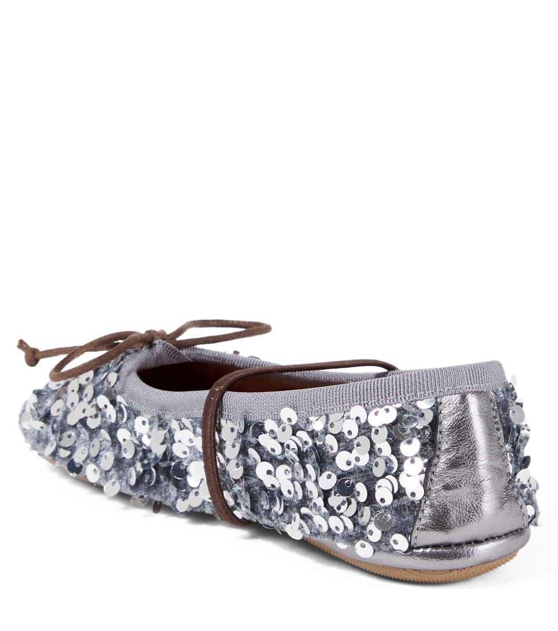 Paillettes metallic ballet flats | PèPè