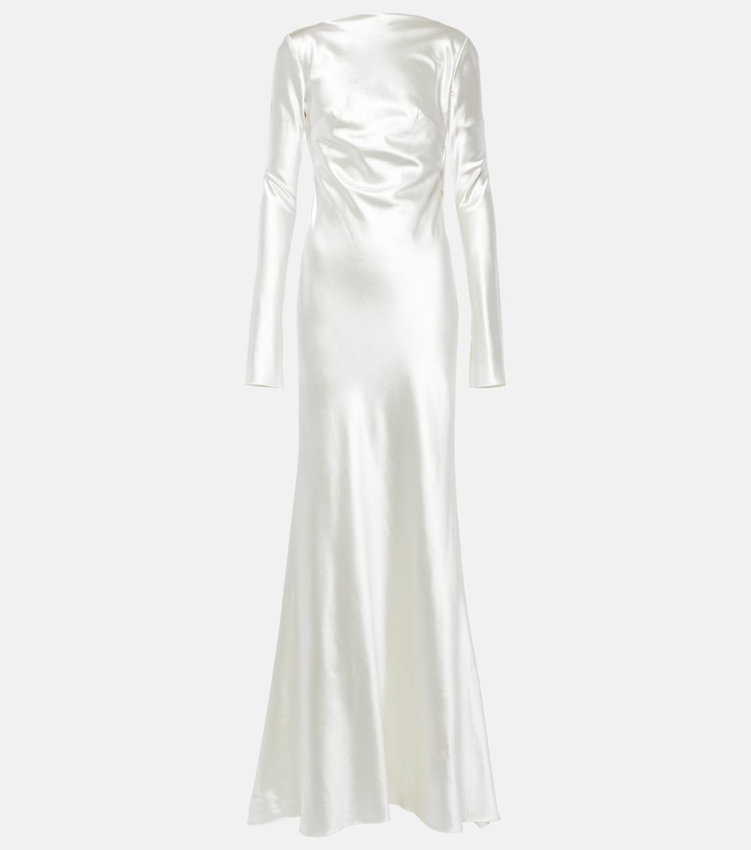 Bridal Simone wool and silk satin gown | Danielle Frankel
