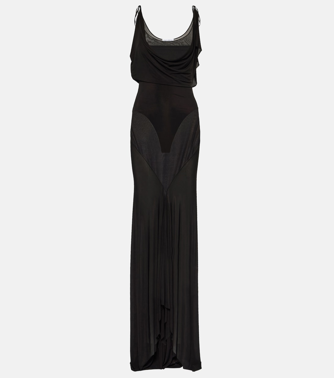 Semi-sheer jersey gown  | The Attico