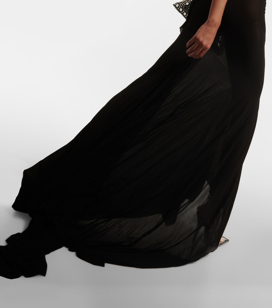 Semi-sheer jersey gown  | The Attico