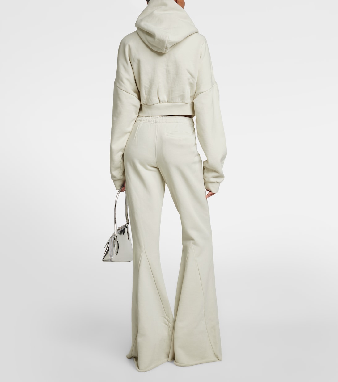 Cotton fleece flared pants | Entire Studios