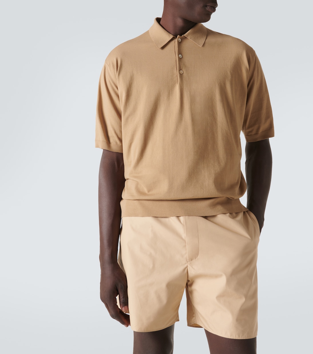 Cotton polo shirt | Auralee