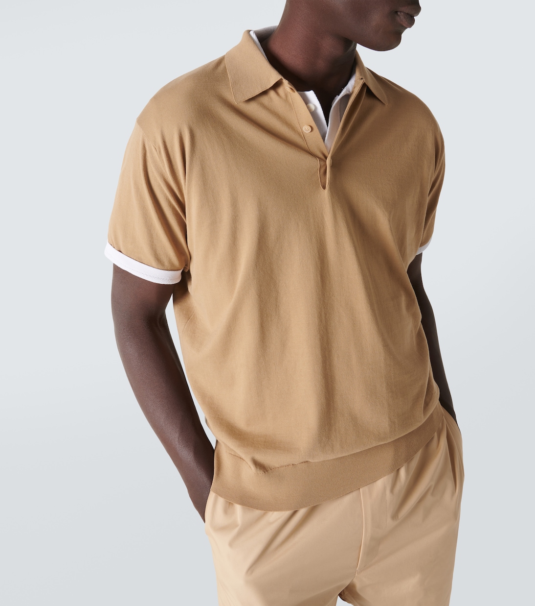 Cotton polo shirt | Auralee