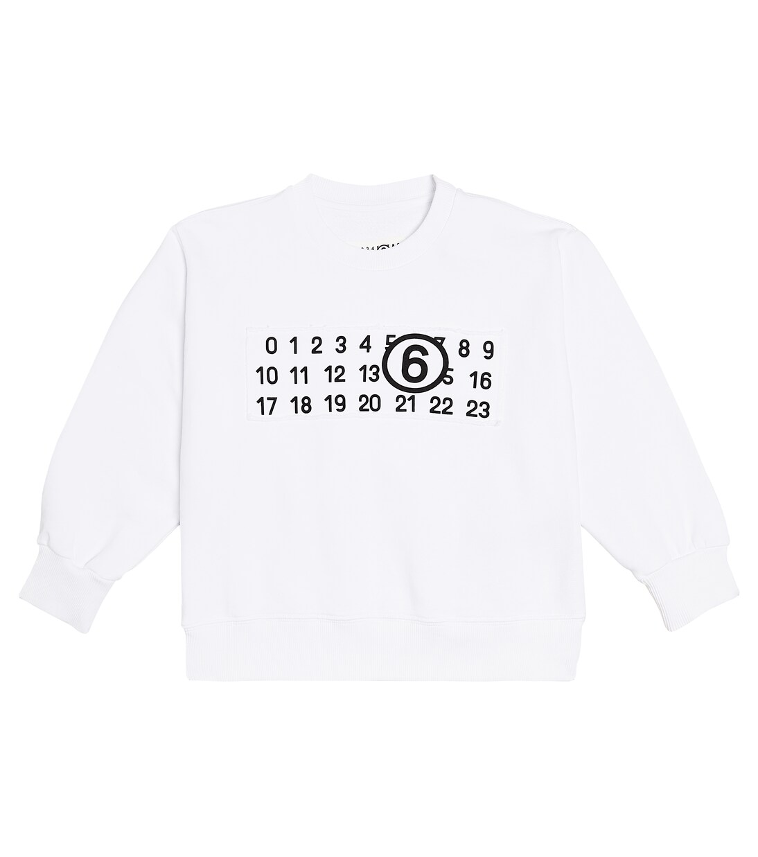 Logo cotton jersey sweatshirt  | MM6 Maison Margiela Kids